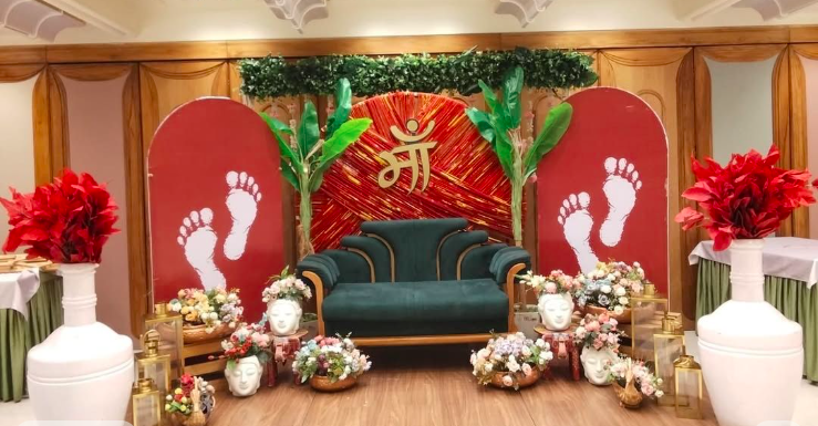 Maa Divine Baby Shower Setup