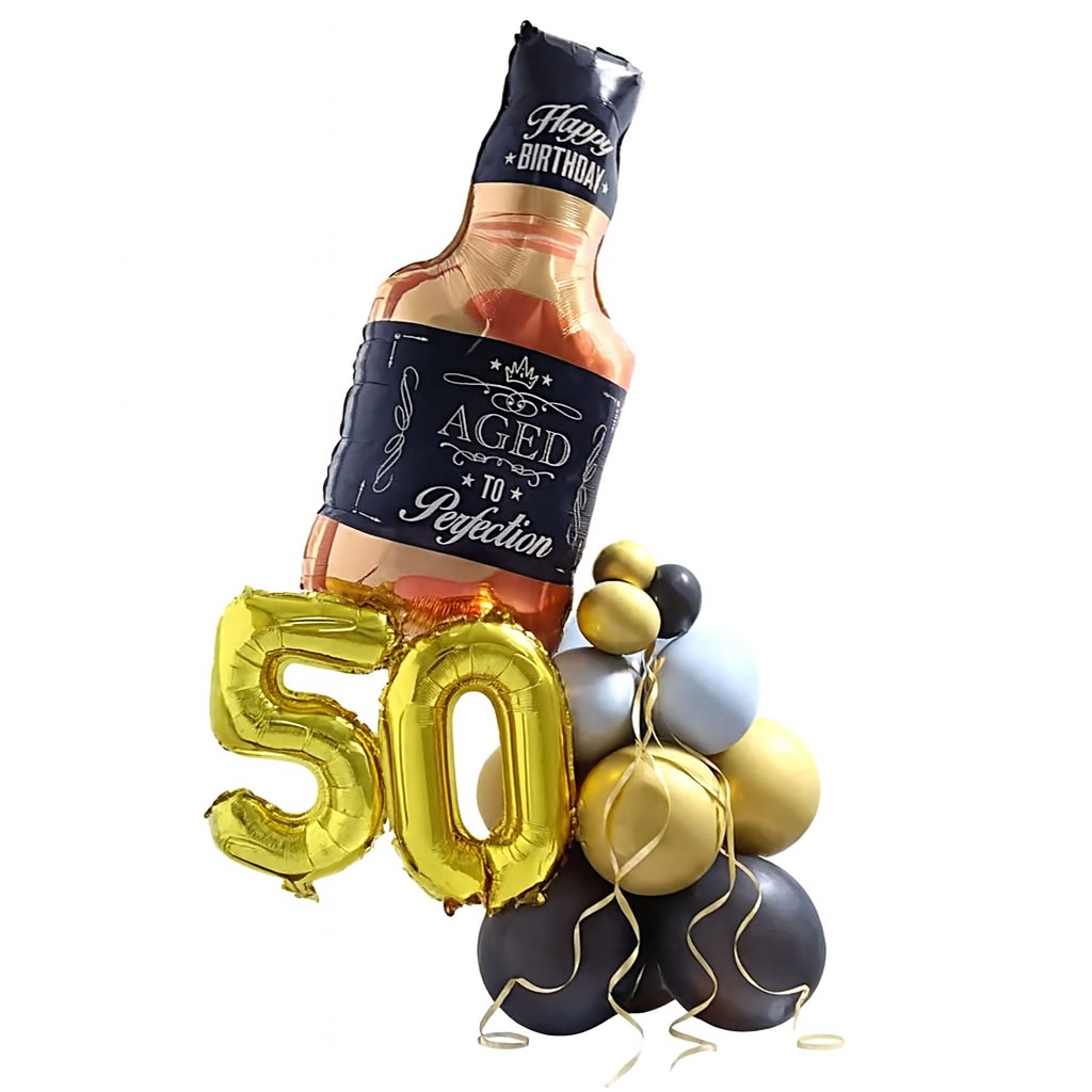 Golden Jubille Balloon Bouquet