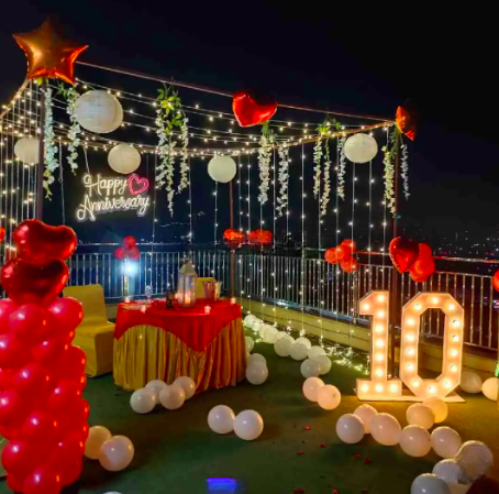 Terrace Setup for Anniversary