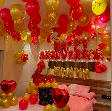 Simple Anniversary Room Decor