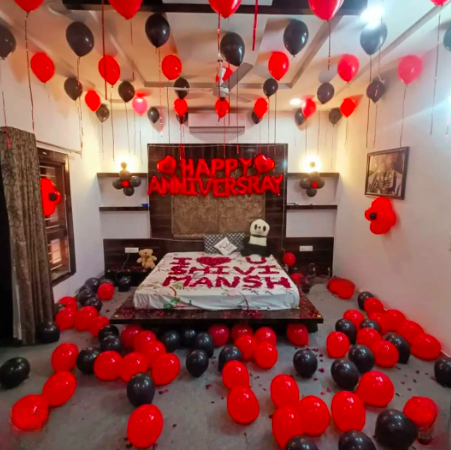 Happy Anniversary Room Decoration