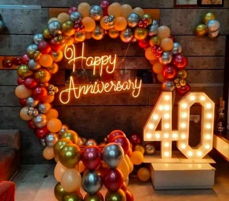 Marriage Anniversary Ring Decoration