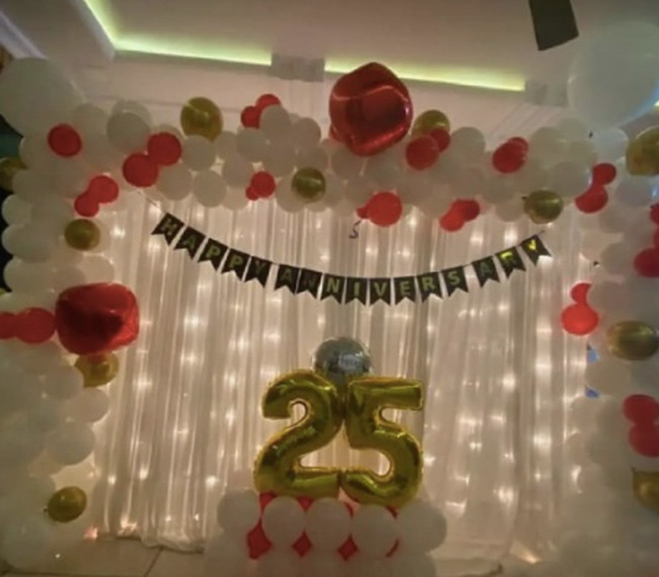 Homemade Backdrop Decoration