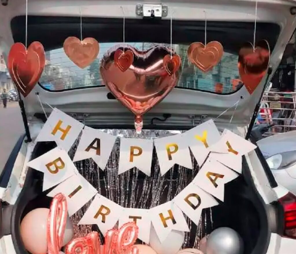Classy Birthday Car Boot Decoration