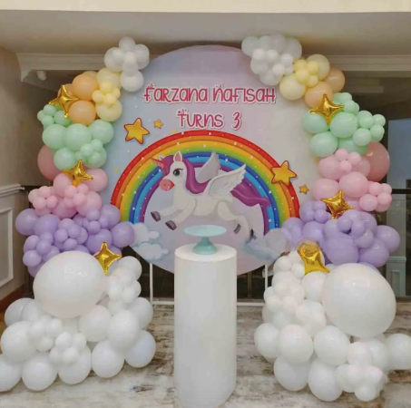 Unicorn Theme Balloon Decor