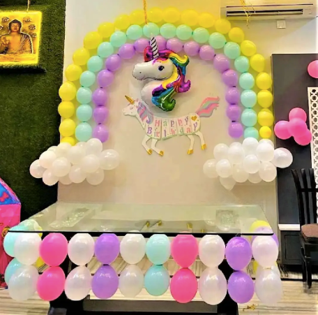 Unicorn Theme Hall Decoration