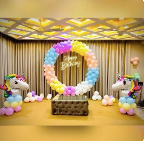 Unicorn Theme Backdrop Decoration