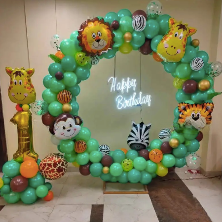 Jungle Theme Backdrop Decor