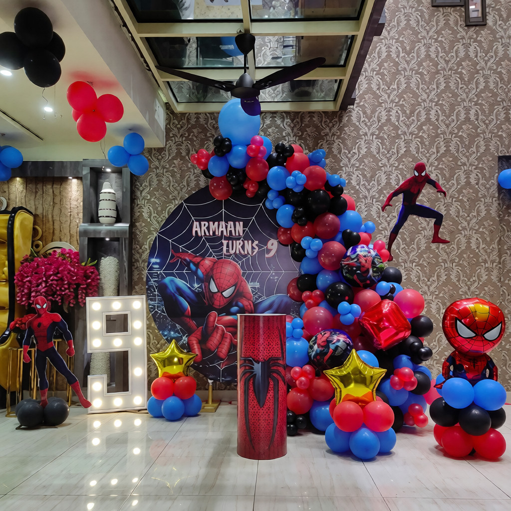 Spiderman Backdrop Decoration