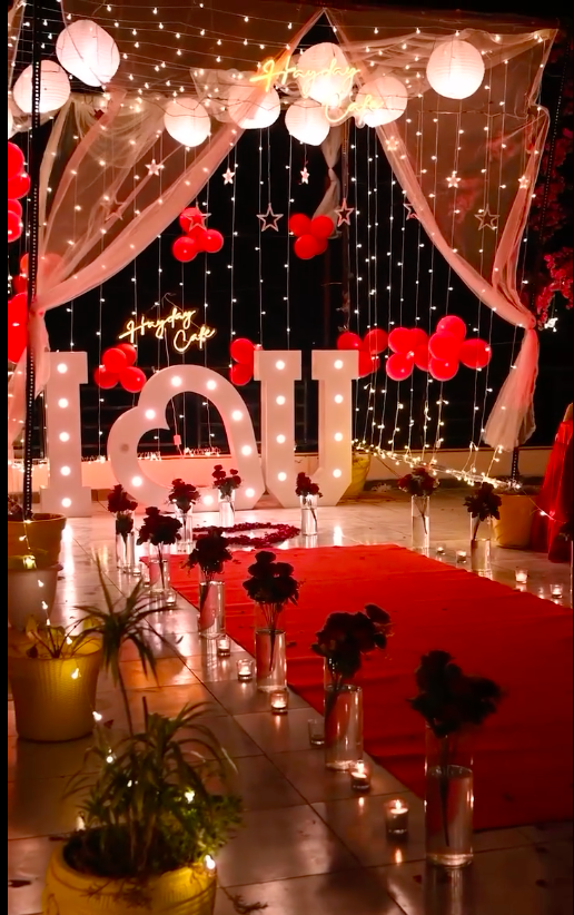 Valentines Day Premium Terrace decor