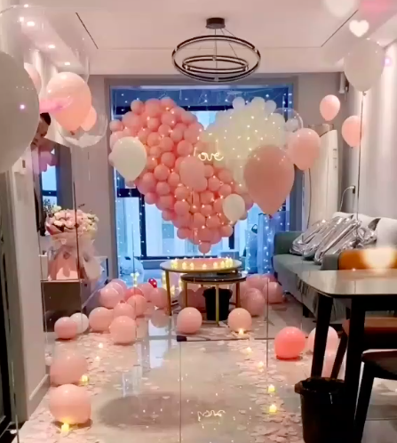 Valentines Day Premium Pink & White Room decor