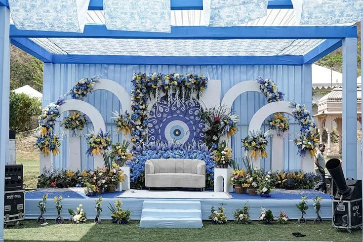 Azure Nazar – A Blue & White Mehndi Décor of Luck & Prosperity