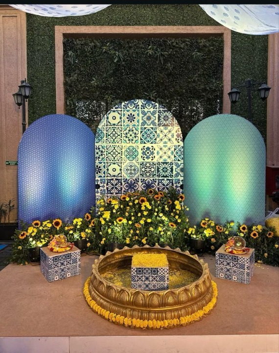 Tuscan Mosaic – A Luxury Haldi Celebration