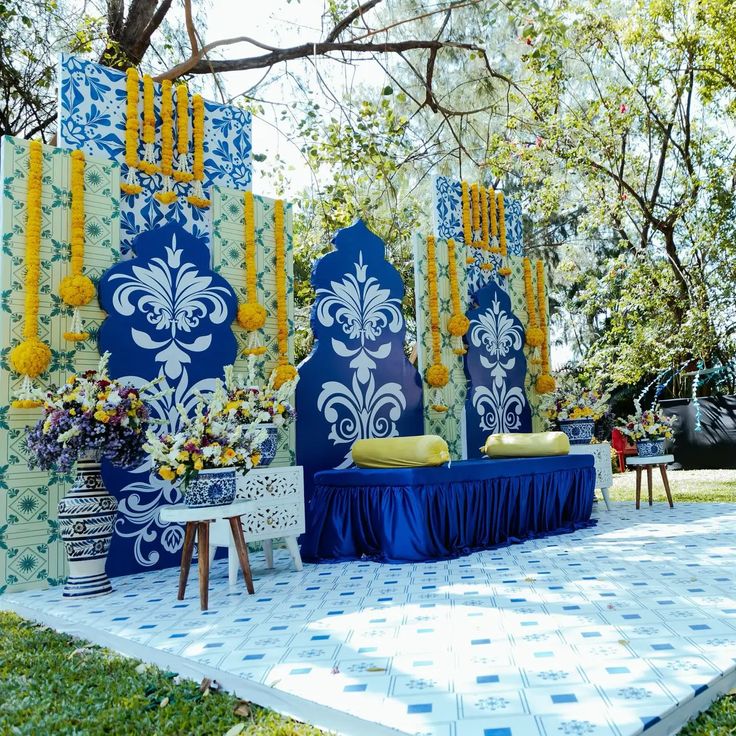 Velvet Royale – Royal Blue Haldi & Mehndi Celebration
