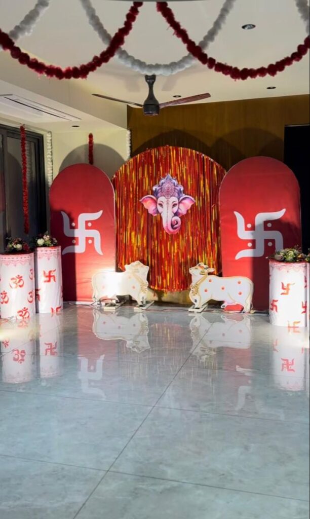 Divine Ganeshji Blessings with Nadachadi Kankotri Ceremony