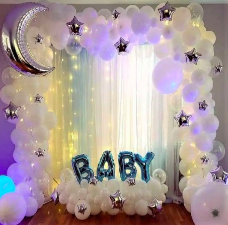 Heavenly Baby Shower Decor