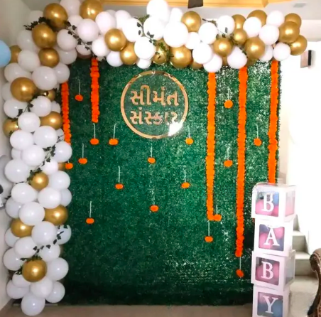 Seemantham Backdrop Decoration