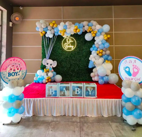 Godh Bharai Stage Setup