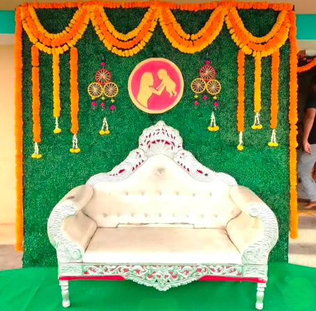 Traditional Godh Bharai Backdrop