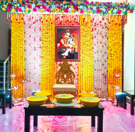 Valaikappu Flower Decoration