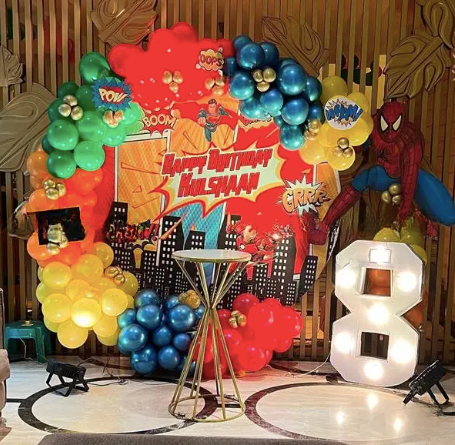 Superhero Theme Stage Decoration