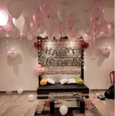 Pink Hall Birthday Decoration