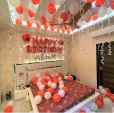 Red White Balloon Theme