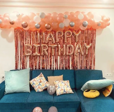 Balloon Decoration in Home