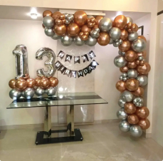 Chrome Balloon Garland