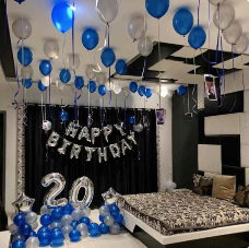 Blue Silver Decoration